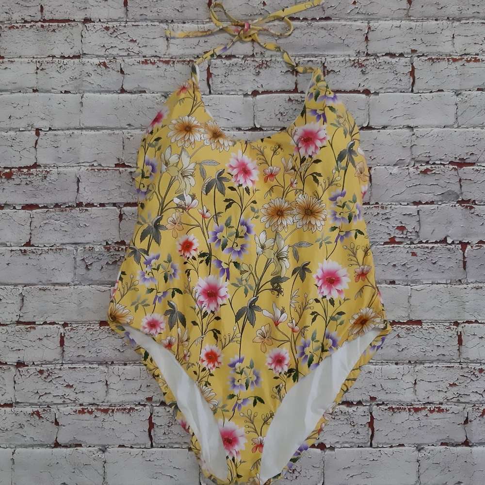 Lucky Brand One Piece Floral  Swimsuit Size 1X